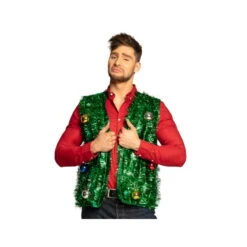 Gilet Sapin De Noel Vert Pour Adulte