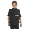 Gilet SWAT Noir Sans Manche Pour Enfant 2 Gilet SWAT Noir Sans Manche Pour Enfant -Boutique De Carnaval D'Halloween Gilet swat noir sans manche pour enfant
