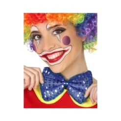 Grand Noeud Papillon Bleu Pailleté