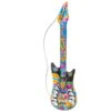 Guitare électrique Hippie Gonflable De 105 Cm -Boutique De Carnaval D'Halloween Guitare electrique hippie gonflable de 105 cm