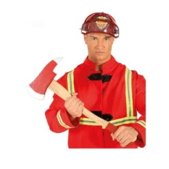 Hâche De Pompier Rouge En Bois De 60 Cm