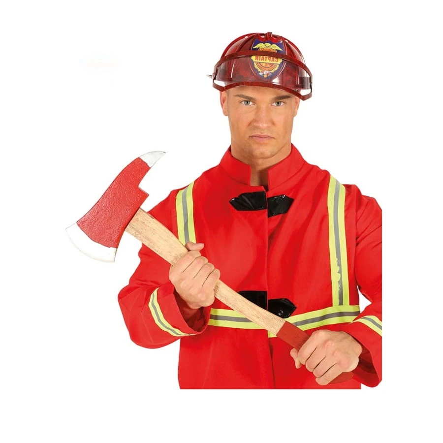 Hâche De Pompier Rouge En Bois De 60 Cm 3 Hâche De Pompier Rouge En Bois De 60 Cm