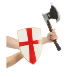 Hache Et Bouclier De Croisé Pour Enfant 5 Hache Et Bouclier De Croisé Pour Enfant -Boutique De Carnaval D'Halloween Hache et bouclier de croise pour enfant 22301