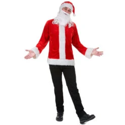 Haut, Bonnet Et Barbe De Père Noël
