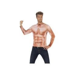 Haut Imprimé De Faux Muscles, Réaliste