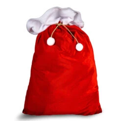 Haut, Bonnet Et Barbe De Père Noël 11 Haut, Bonnet Et Barbe De Père Noël -Boutique De Carnaval D'Halloween Hotte de pere noel rouge imitation velours 1