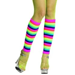 Jambières Arc-en-ciel Rayées Fluo