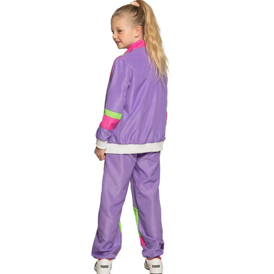 Jogging Années 80 Violet Pour Enfant 6 Jogging Années 80 Violet Pour Enfant – Image 4