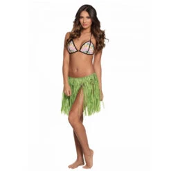 Jupe Courte Hawaïenne En Raphia Pour Adulte -Boutique De Carnaval D'Halloween Jupe courte hawaienne en raphia pour adulte 46658