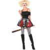 Jupe D'arlequin Rouge, Blanc Et Noir Pour Femme -Boutique De Carnaval D'Halloween Jupe d arlequin rouge blanc et noir pour femme