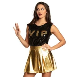 Jupe Dorée Métallisée 8 Jupe Dorée Métallisée -Boutique De Carnaval D'Halloween Jupe doree metallisee 62384