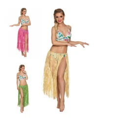 Jupe Longue Hawaïenne En Raphia Pour Adulte