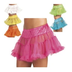 Elégante Robe De Chapelier Fou 9 Elégante Robe De Chapelier Fou -Boutique De Carnaval D'Halloween Jupon en tulle avec taille elastique