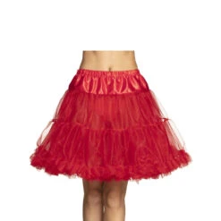 Jupon En Voile Rouge Mi-long Pour Adulte