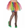 Jupon Multicolore En Pans De Tulles Pour Femme -Boutique De Carnaval D'Halloween Jupon multicolore en pans de tulles pour femme