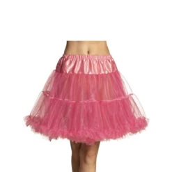 Jupon Rose Mi-long En Voile Pour Adulte