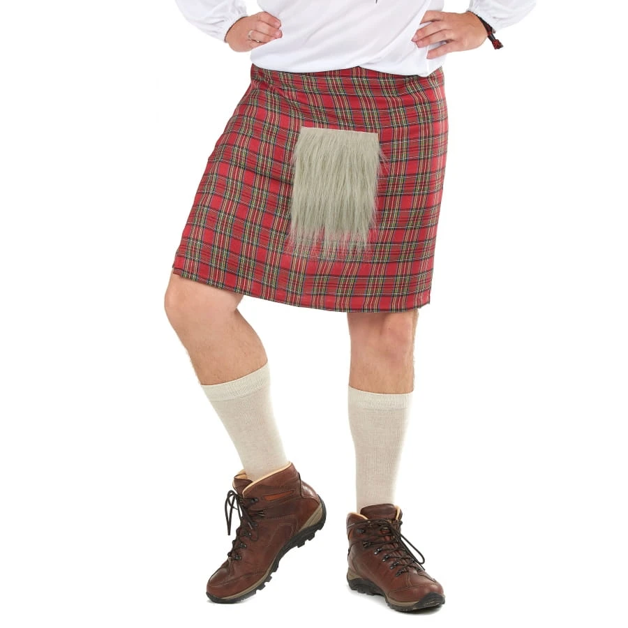 Kilt D'écossais Avec Fausse Fourrure 4 Kilt D'écossais Avec Fausse Fourrure – Image 2