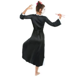 Kimono De Geisha Noir Pour Femme 8 Kimono De Geisha Noir Pour Femme -Boutique De Carnaval D'Halloween Kimono de geisha noir pour femme 15216