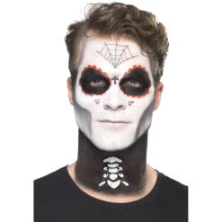 Kit De Maquillage Jour Des Morts Pour Homme -Boutique De Carnaval D'Halloween Kit de maquillage jour des morts pour homme 4