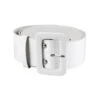Large Ceinture Blanche Avec Boucle Blanche