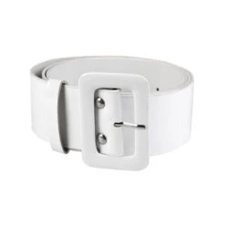 Large Ceinture Blanche Avec Boucle Blanche
