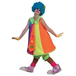 Large Combinaison De Clown Coloré Pour Femme