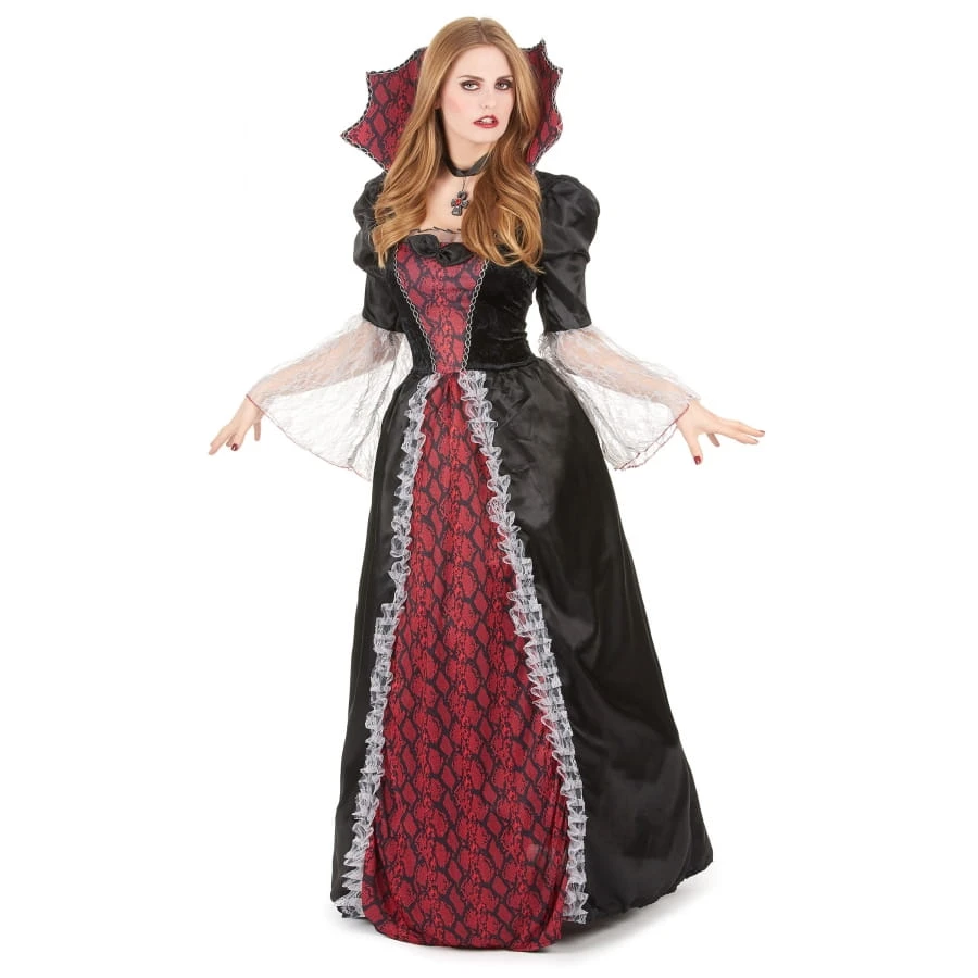 Large Robe De Vampiresse Baroque Avec Grand Col 3 Large Robe De Vampiresse Baroque Avec Grand Col