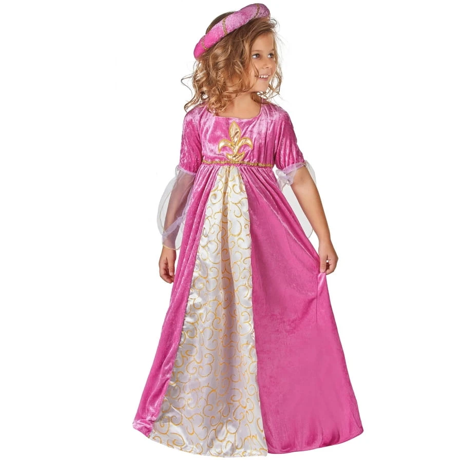 Large Robe Rose Effet Velours Pour Enfant 3 Large Robe Rose Effet Velours Pour Enfant