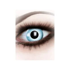Lentilles Bleu électrique -Boutique De Carnaval D'Halloween Lentilles bleu electrique 38905