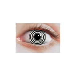 Lentilles Spirale Noire -Boutique De Carnaval D'Halloween Lentilles spirale noire 21544