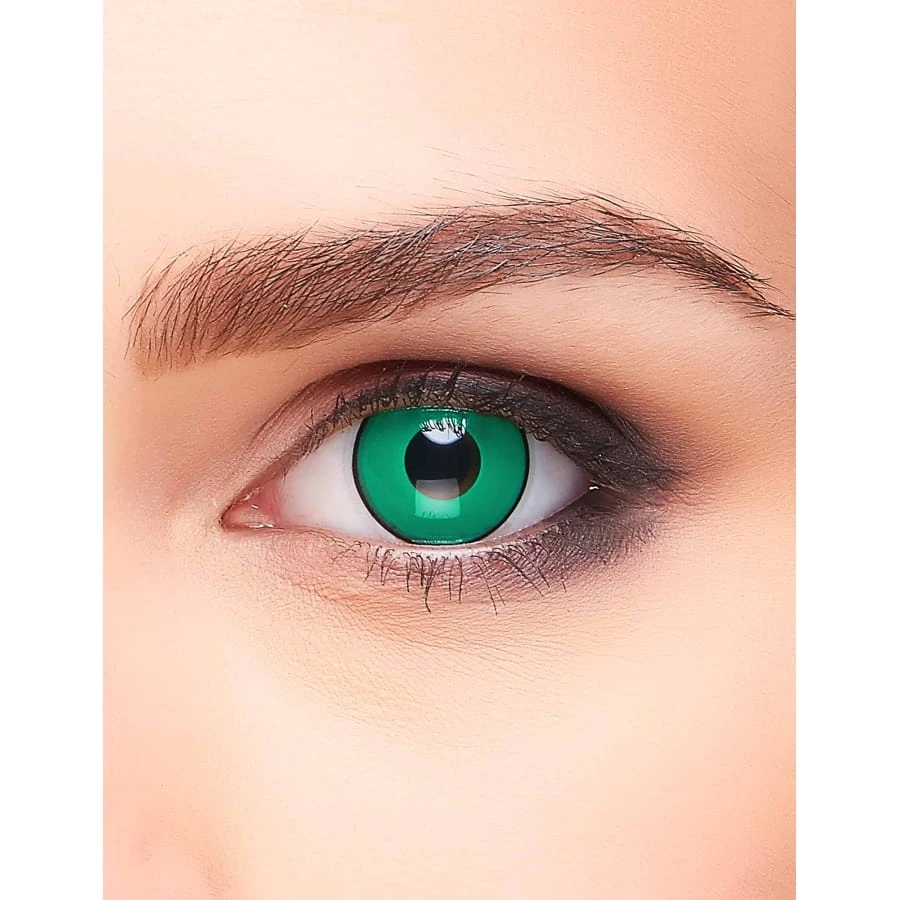 Lentilles Vertes Contour Noir 3 Lentilles Vertes Contour Noir