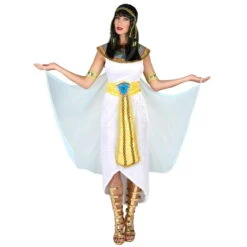 Long Déguisement D'égyptienne Blanc Et Doré 12 Long Déguisement D'égyptienne Blanc Et Doré -Boutique De Carnaval D'Halloween Long deguisement d egyptienne blanc et dore 432