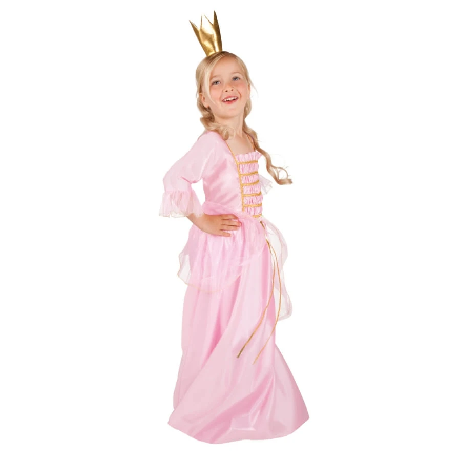 Long Déguisement Rose Uni De Princesse Pour Fille 3 Long Déguisement Rose Uni De Princesse Pour Fille