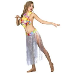 Long Pagne Hawaïen Blanc -Boutique De Carnaval D'Halloween Long pagne hawaien blanc 13200