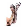 Longs Gants Transparents Style Toile D'araignée -Boutique De Carnaval D'Halloween Longs gants transparents style toile d araignee