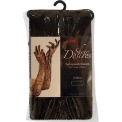 Longs Gants Transparents Style Toile D'araignée -Boutique De Carnaval D'Halloween Longs gants transparents style toile d araignee 2