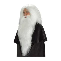 Longue Barbe Blanche De 65cm -Boutique De Carnaval D'Halloween Longue barbe blanche de 65cm 26142