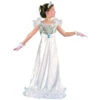 Longue Robe Blanche Argentée De Petite Princesse 2 Longue Robe Blanche Argentée De Petite Princesse -Boutique De Carnaval D'Halloween Longue robe blanche argentee de petite princesse