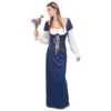 Longue Robe Bleue De Bavaroise 2 Longue Robe Bleue De Bavaroise -Boutique De Carnaval D'Halloween Longue robe bleue de bavaroise