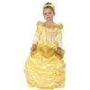 Longue Robe Bouffante Dorée De Petite Princesse 2 Longue Robe Bouffante Dorée De Petite Princesse -Boutique De Carnaval D'Halloween Longue robe bouffante doree de petite princesse