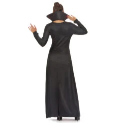 Longue Robe De Femme Vampire Imprimé Têtes De Mort 8 Longue Robe De Femme Vampire Imprimé Têtes De Mort -Boutique De Carnaval D'Halloween Longue robe de femme vampire imprime tetes de mort 24162