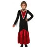 Longue Robe De Fille Vampire Pour Enfant -Boutique De Carnaval D'Halloween Longue robe de fille vampire pour enfant
