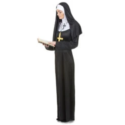 Longue Robe De Nonne Pour Femme -Boutique De Carnaval D'Halloween Longue robe de nonne pour femme 15489