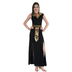 Longue Robe Noire Egyptienne Pour Femme