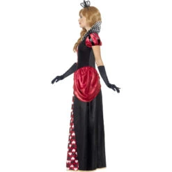 Longue Robe Reine De Coeur Pour Femme Adulte -Boutique De Carnaval D'Halloween Longue robe reine de coeur pour femme adulte 2