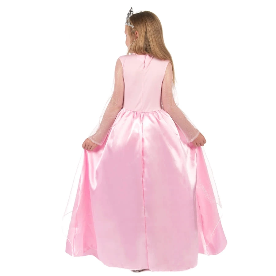 Longue Robe Rose De Princesse Pour Petite Fille 5 Longue Robe Rose De Princesse Pour Petite Fille – Image 3