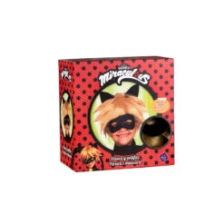 Loup Et Perruque De Chat Noir Miraculous, Coffret -Boutique De Carnaval D'Halloween Loup et perruque de chat noir miraculous coffret 51505