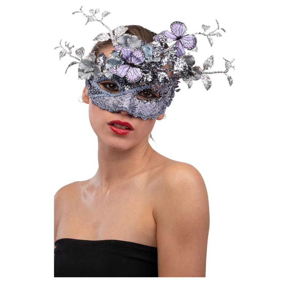 Loup Lilas Avec Papillon Et Branchage 3 Loup Lilas Avec Papillon Et Branchage