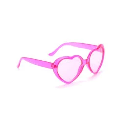 Costume De Smiley Coeur Pour Adulte -Boutique De Carnaval D'Halloween Lunettes en forme de coeur rose pour adulte