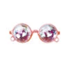Lunettes Rondes à Prismes Couleur Rose